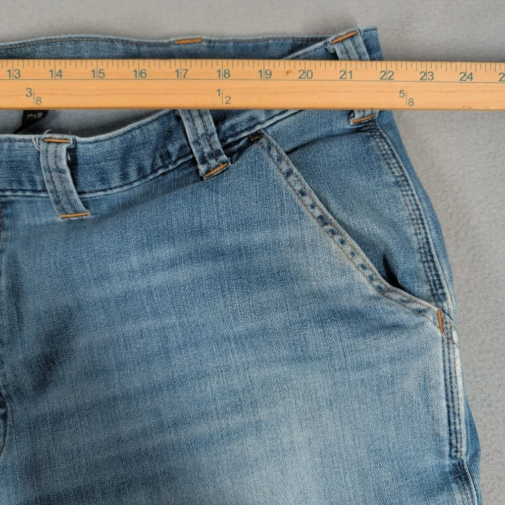 Carhartt Carpenter Jeans Mens 46x30 Blue BD2808-M Relaxed Fit Rugged Workwear